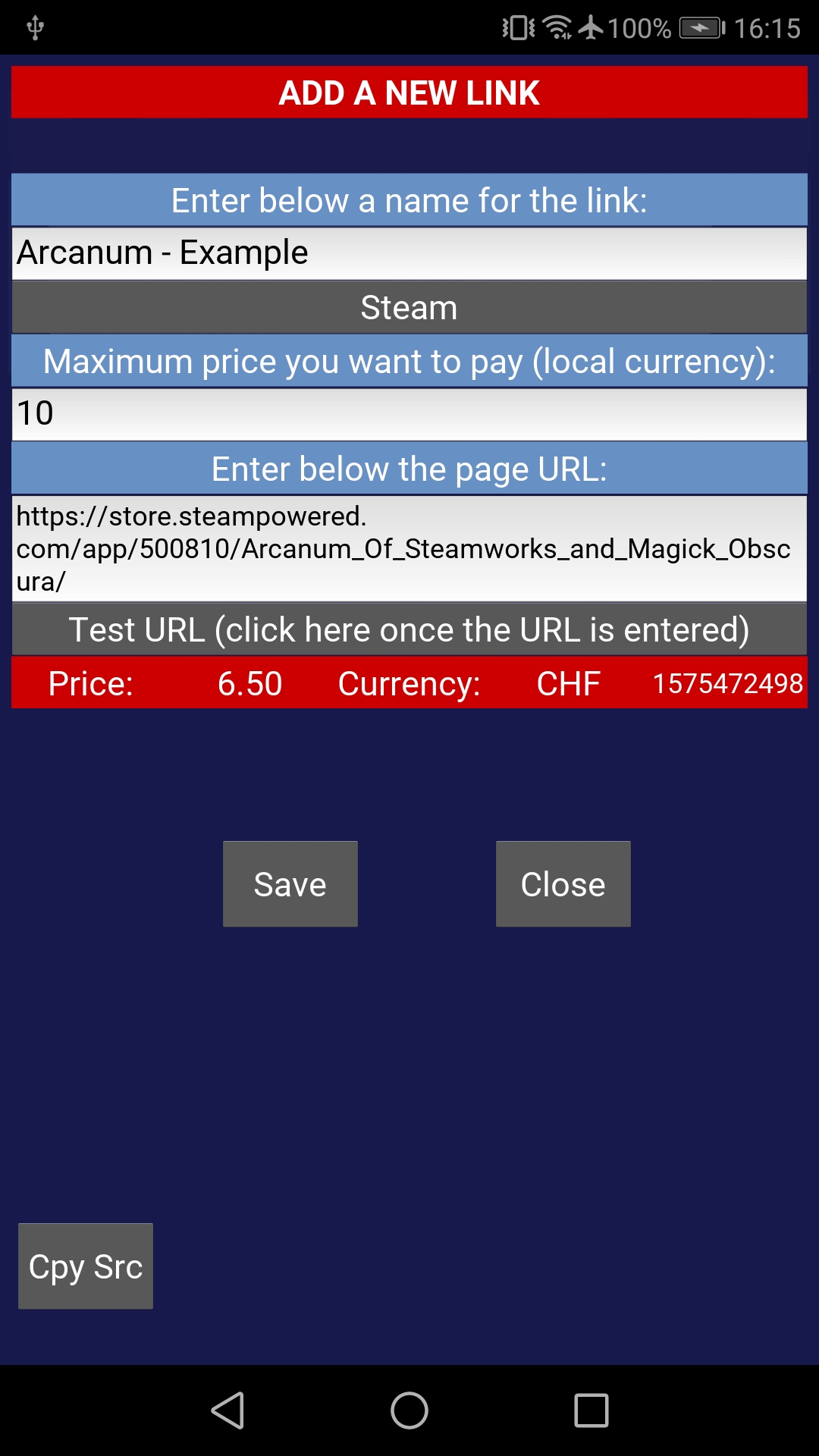 g price
      checker add a site 2